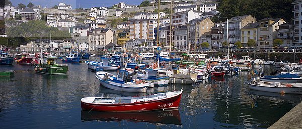 Hafen  Boot  angeln  Luarca  Spanien