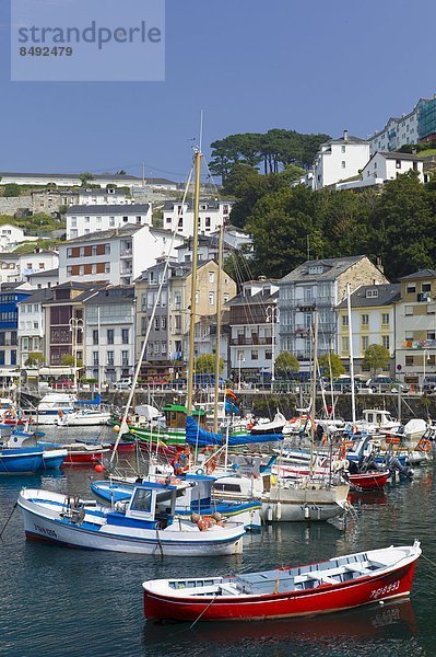 Hafen  Boot  angeln  Luarca  Spanien