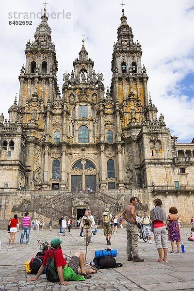 Lifestyle  Tourist  Kathedrale  Barock  Pilgerer  Galicien  Spanien