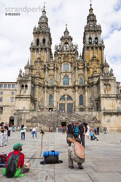Lifestyle  Tourist  Kathedrale  Barock  Pilgerer  Galicien  Spanien