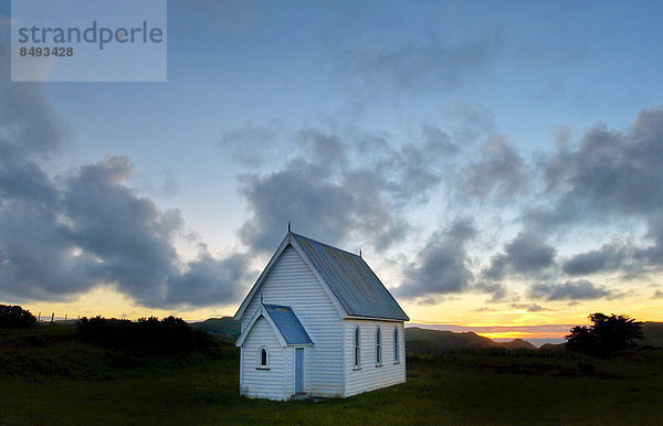 nahe  klein  Wiese  neuseeländische Nordinsel  Kapelle  Neuseeland