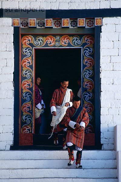 verlassen Gebäude Regierung Verwaltung Verantwortung Bhutan Dzong