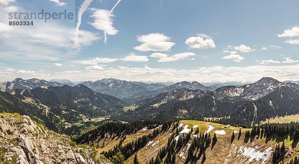 Blick vom Wallberg  Bayern  Deutschland