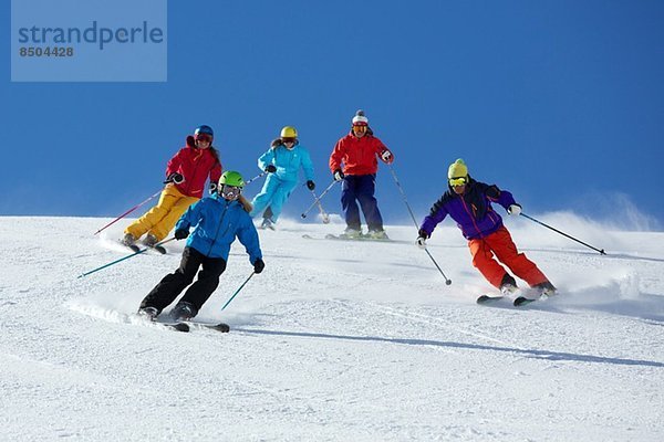 Freundeskreis Skifahren in Kuhtai  Tirol  Österreich