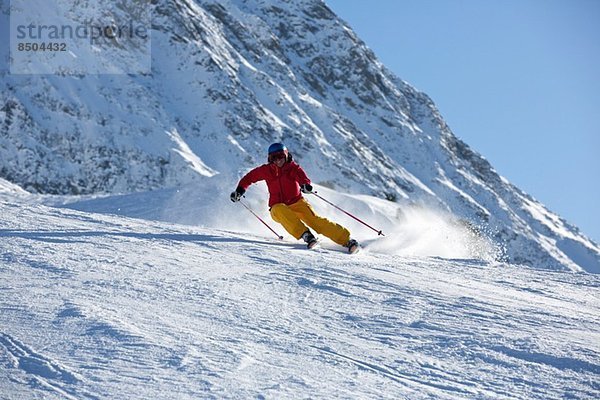 Skifahren in Kuhtai  Tirol  Österreich