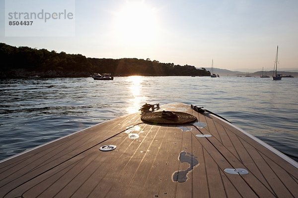 Fußabdruck am Bug  Cannes Inseln  Cote D'Azur  Frankreich