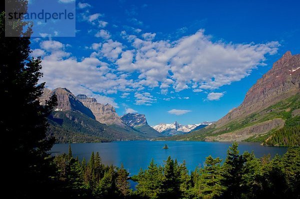 St Mary Lake  Gletscher-Nationalpark  Montana  USA