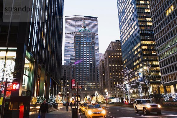 Met Life Gebäude und Park Avenue  New York  USA