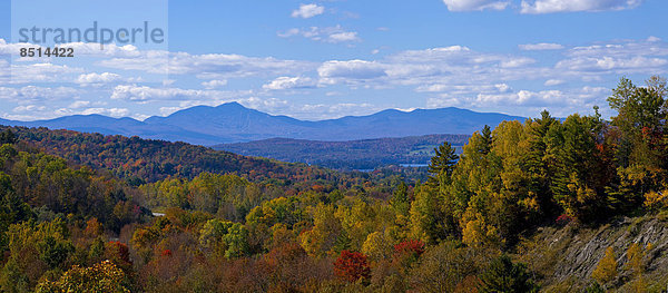 Panoramablick  Township Mountains  Eastern Townships  Stanstead  Quebec  Kanada