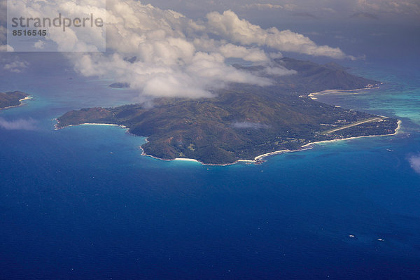 Luftbild  Insel Praslin  Seychellen