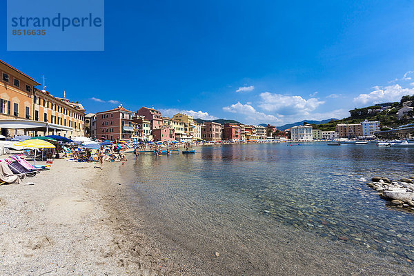 Freibad Cinque Terre Italien Strandbad Ligurien Sestri Levante Provinz Genua