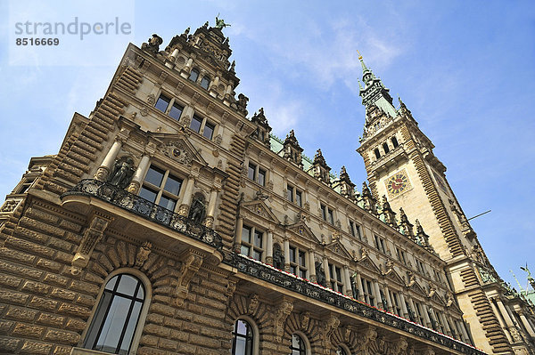 Hamburger Rathaus  Hamburg  Deutschland