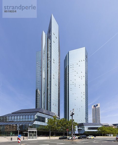 Germany  Hesse  Frankfurt  twin towers of Deutsche Bank
