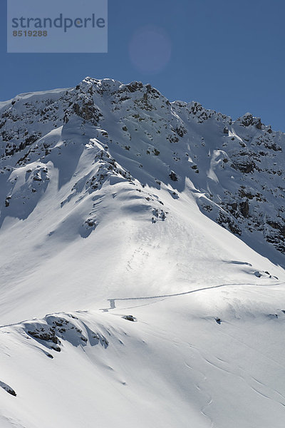 Switzerland  Arosa  snowcapped mountain