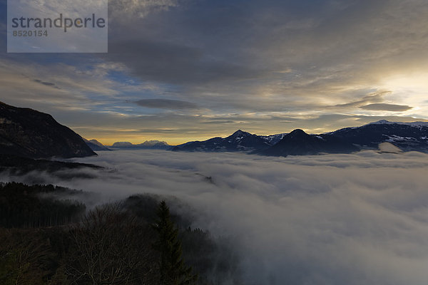 Österreich  Tirol  Wiesing  ßBlick ins staubige Inn ßalley