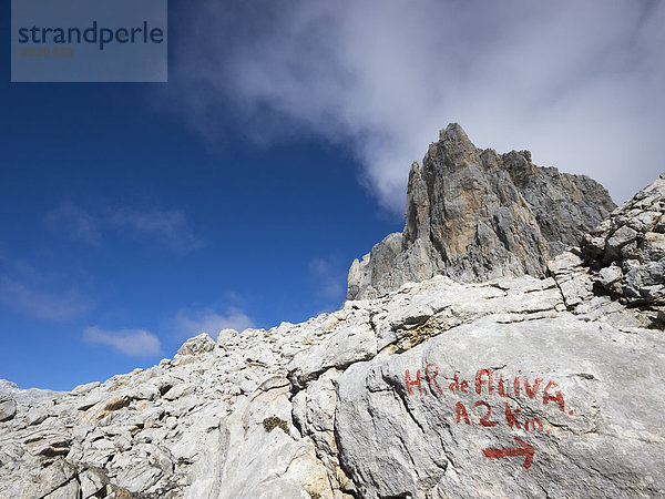 Spain  Cantabria  Picos de Europa National Park  Hiking area Los Urrieles