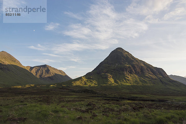 UK  Schottland  Glen Coe  ßBlick auf Buachaille Etiße Mor