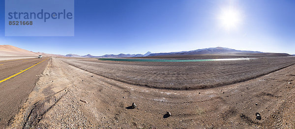 Chile  Atacama Desert  Lagoon at the Jama pass