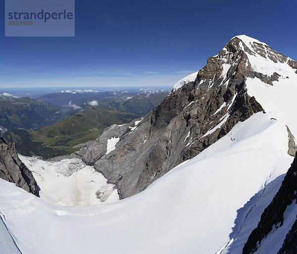 Schweiz  Berner Oberland  Aletschgletscher und Kleine Scheidegg
