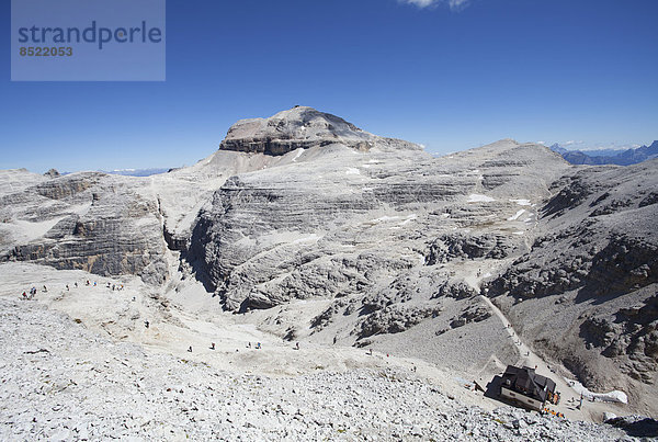 Italien  Trentino  Belluno  Bergstation Sass Pordoi