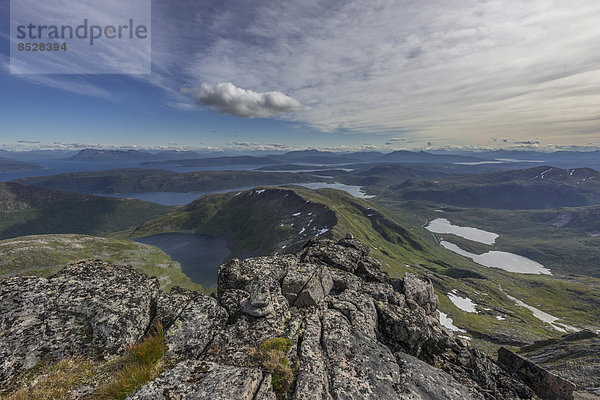 Ausblick vom Keipen  936m  Insel Senja  Troms  Norwegen