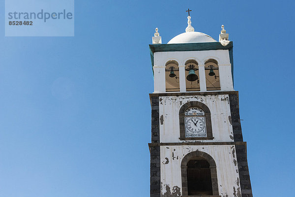 Kirchturm der Kirche Santa Ana  Garachico  Teneriffa  Kanarische Inseln  Spanien