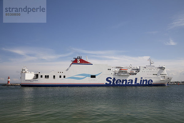 Fährschiff StenaLine  Warnemünde  Rostock  Mecklenburg-Vorpommern  Deutschland