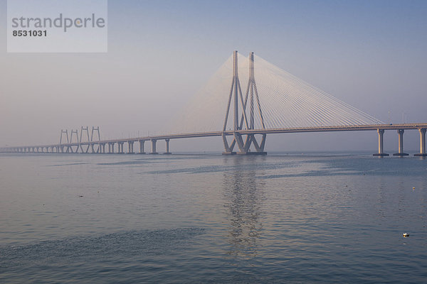 Brücke Bandra-Worli Sea Link oder Rajiv Gandhi Sea Link  Mahim Bay  Mumbai  Maharashtra  Indien