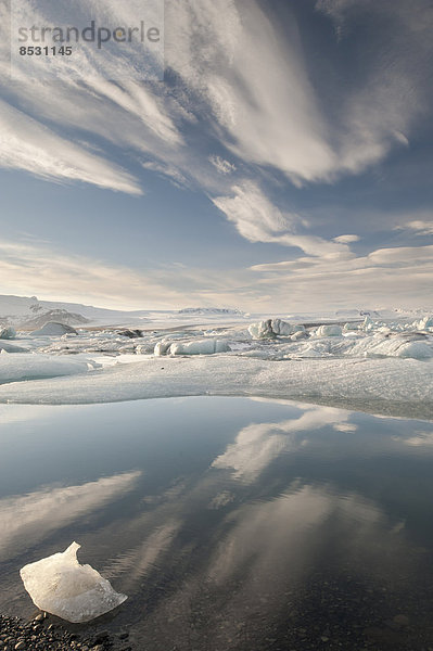 Gletscherlagune Jökulsárlón  Südosten  Island