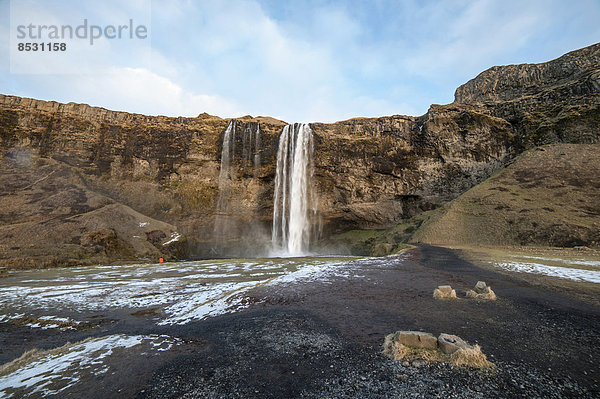 Seljalandsfoss Wasserfall  Suðurland  Island