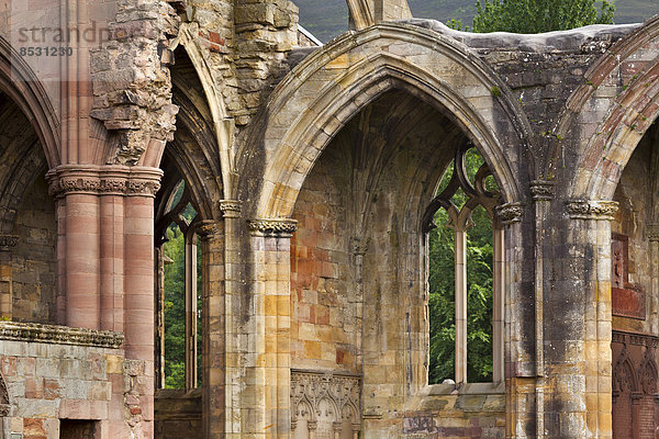 Melrose Abbey  Melrose  Scottish Borders  Schottland  Großbritannien