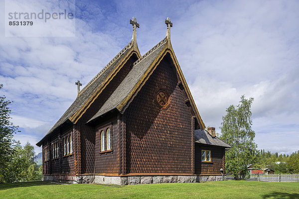 Stabkirche von Kvikkjokk  Norrbottens län  Schweden