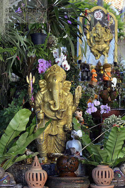 Der elefantenköpfige Gott Ganesha  Tempel Wat Phra That Doi Suthep  Chiang Mai  Nordthailand  Thailand
