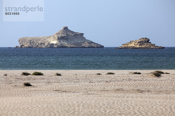 Strand  Meer  Maqbarah Inseln  Al-Batina Provinz  Oman  Arabische Halbinsel