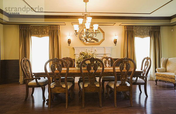 Holztisch Stuhl am Tisch essen Zimmer Reichtum Kanada