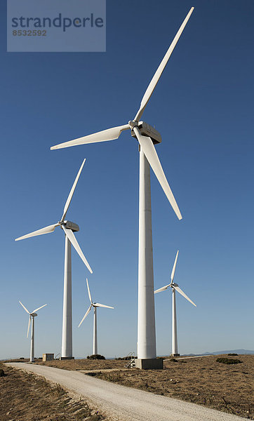 nahe Windmühle Windpark Spanien Tarifa