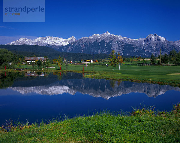 Golfplatz in Seefeld  Tirol  Österreich