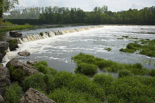 Wasserfall  Fluss Venta  Kuldiga  Lettland  Baltikum