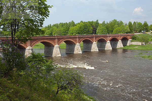 Brücke  Fluss Venta  Kuldiga  Lettland  Baltikum