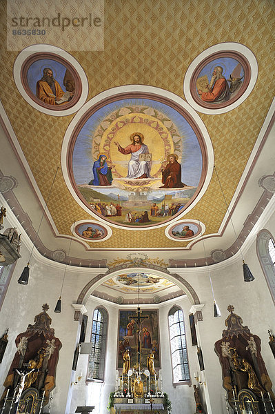 Kirche  früh  Gemälde  Bild  Bayern  Decke  Deutschland  Hinterstein
