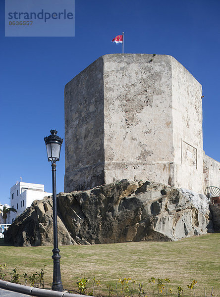 Castillo Guzman El Bueno  Tarifa  Provinz Cadiz  Andalusien  Spanien