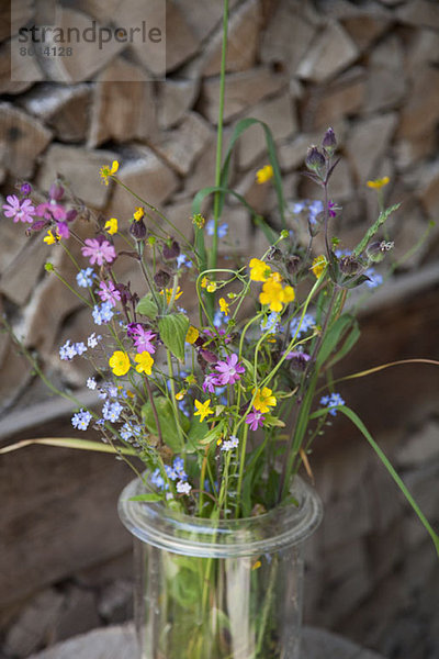 Nahaufnahme der Blumenvase