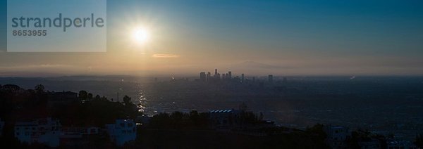 Sonnenuntergang  Downtown Los Angeles  USA