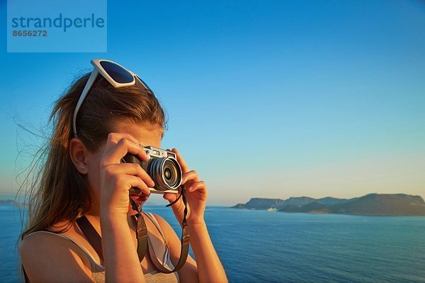 Mädchen fotografiert im Urlaub  Kas  Türkei