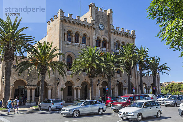 Rathaus  Ciutadella  Menorca  Balearen  Spanien