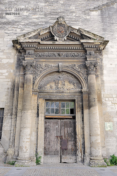 Portal  Kloster Cloître des Célestins  Avignon  Vaucluse  Provence-Alpes-Cote d'Azur  Südfrankreich  Frankreich