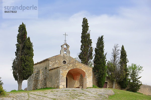 Kapelle Saint-Sixte  Eygalieres  Bouches-du-Rhone  Provence-Alpes-Cote d'Azur  Südfrankreich  Frankreich