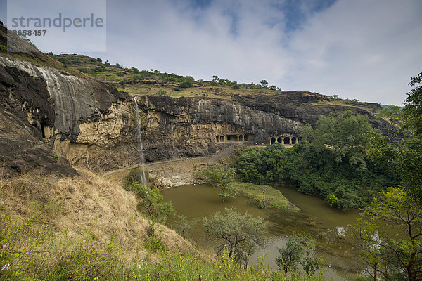 Ajanta-Höhlen  UNESCO Weltkulturerbe  Distrikt Aurangabad  Maharashtra  Indien