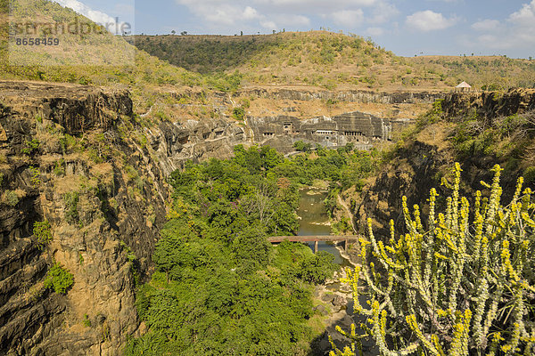 Ajanta-Höhlen  UNESCO Weltkulturerbe  Distrikt Aurangabad  Maharashtra  Indien