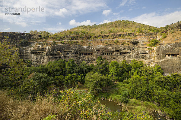 Ajanta-Höhlen  UNESCO Weltkulturerbe  Distrikt Aurangabad  Maharashtra  Indien